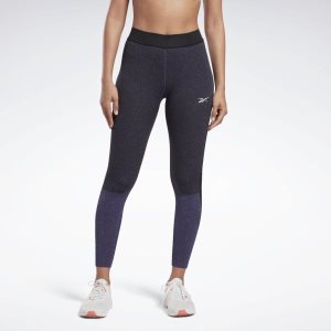 Reebok United by Fitness MyoKnit Tights Damen - Navy/Schwarz - DE 051-YMR